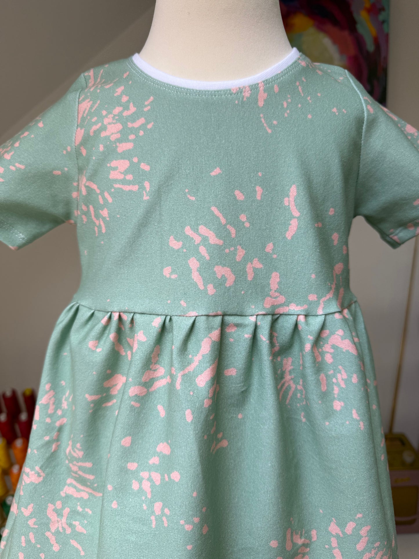 Paint Splat Organic Jersey Kids Dress