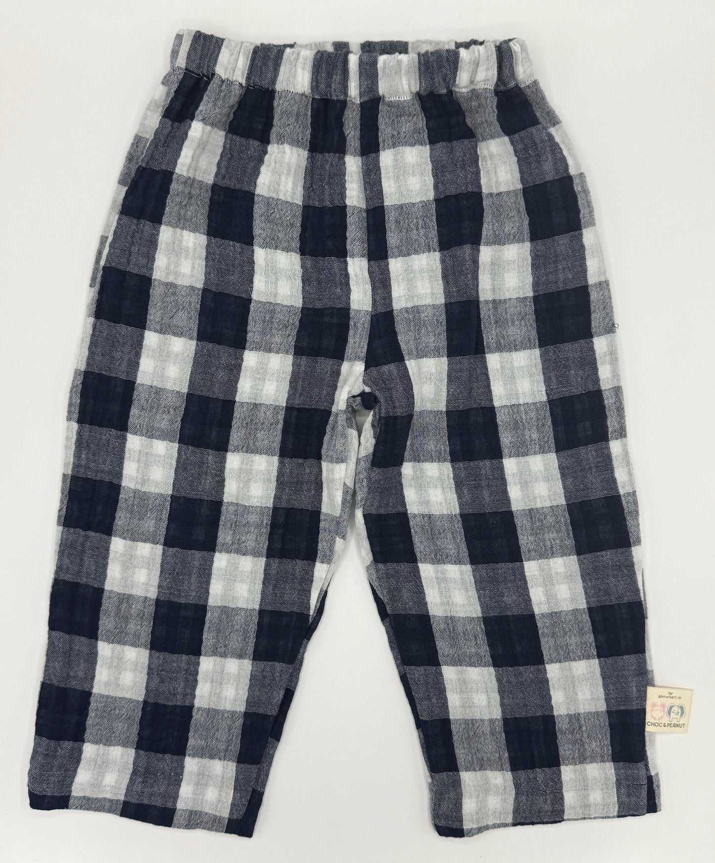 Sustainable Unisex Kids Navy Muslin trousers