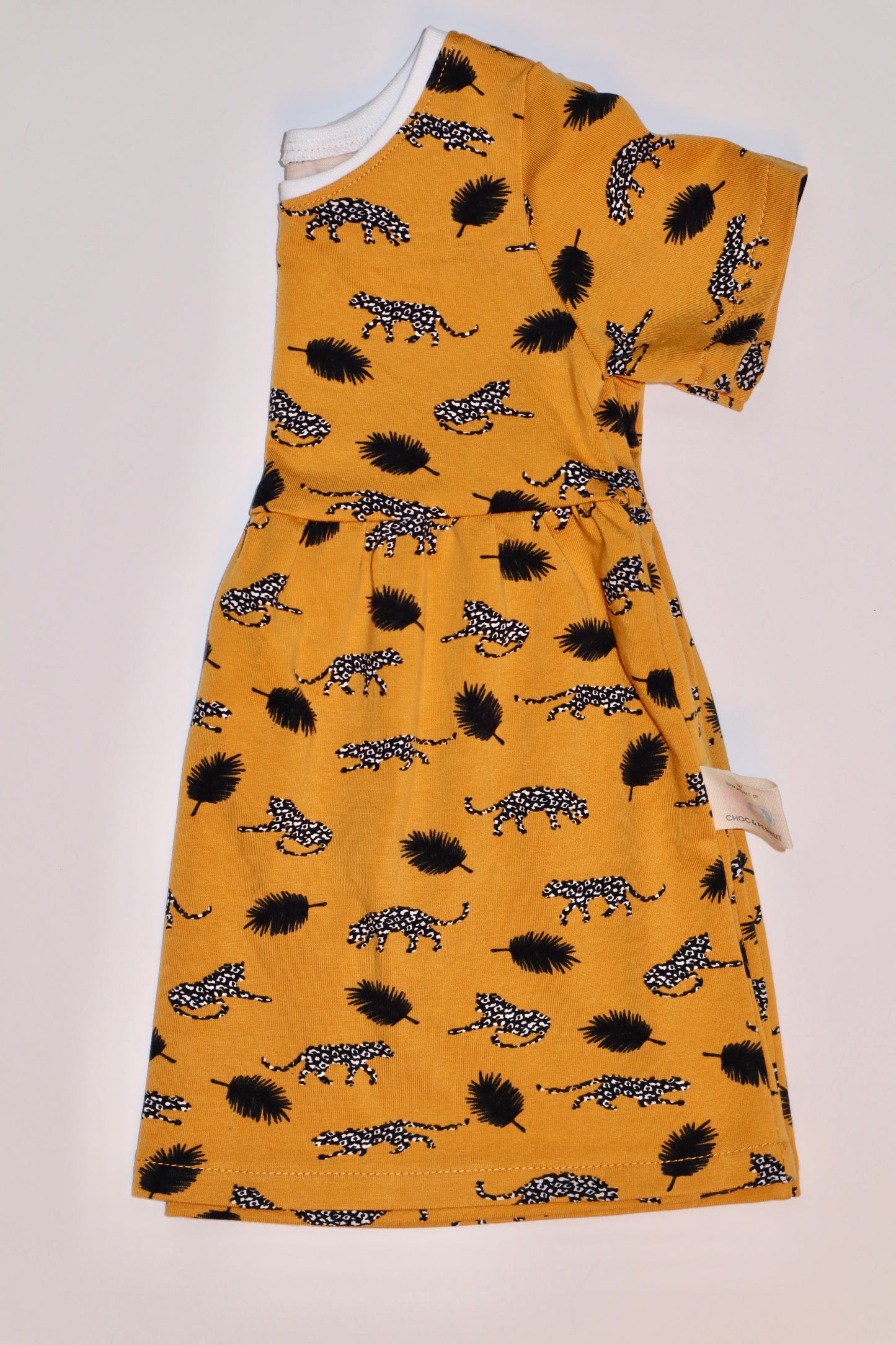 Cheetah & Feather Jersey Dress
