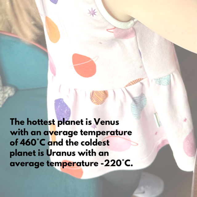 Solar Planet Pink Peplum Top