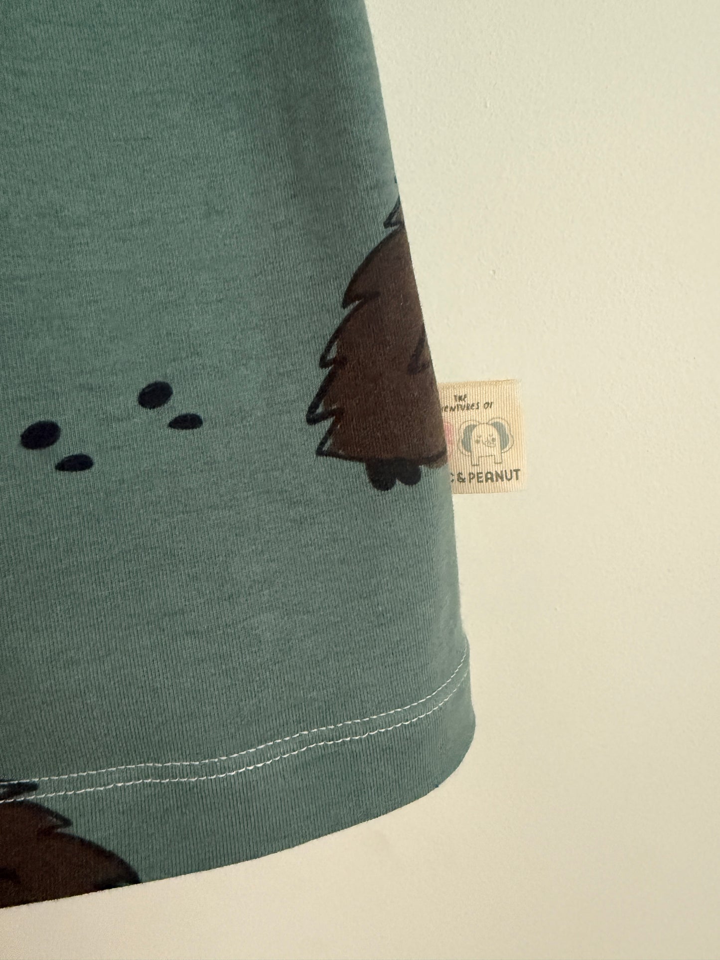 Organic Hedgehog print Jersey Dress