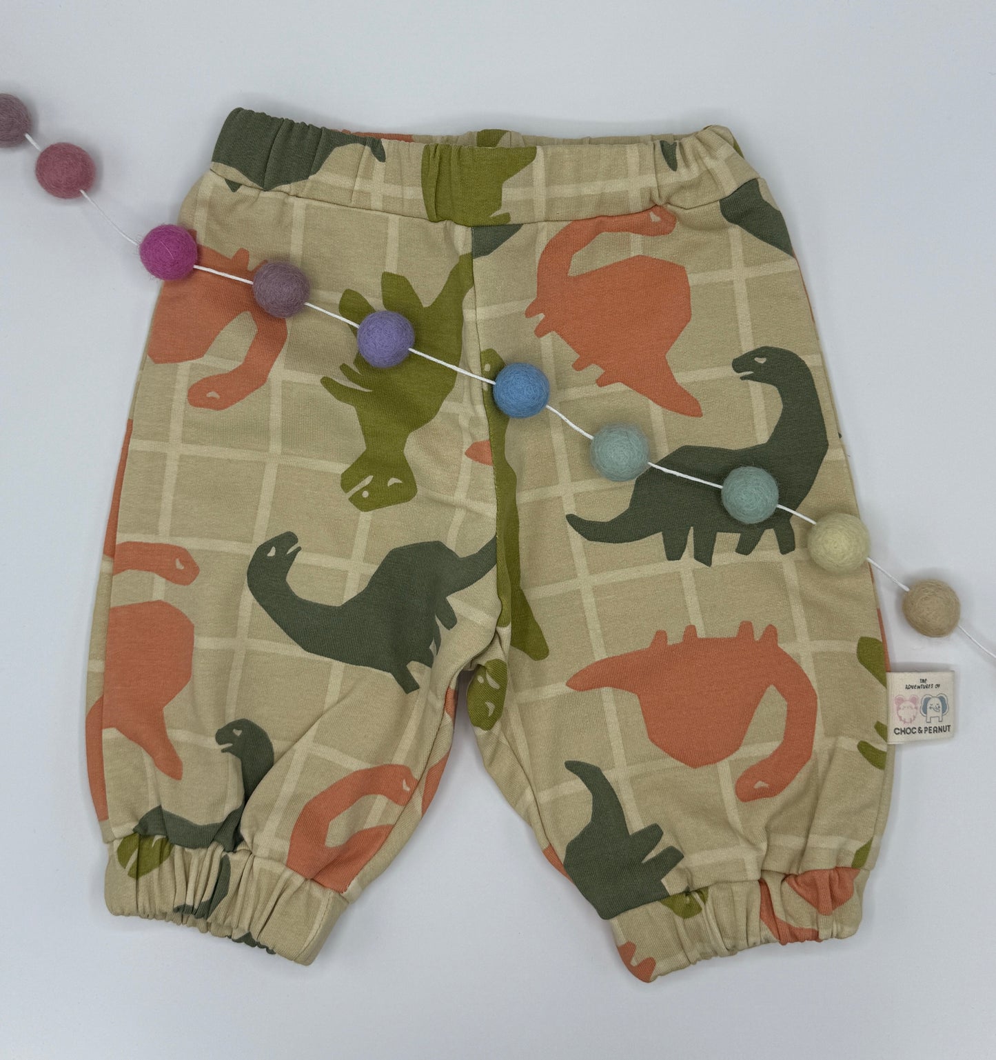 Sustainable Unisex Kids Dinosaur Sweatpants