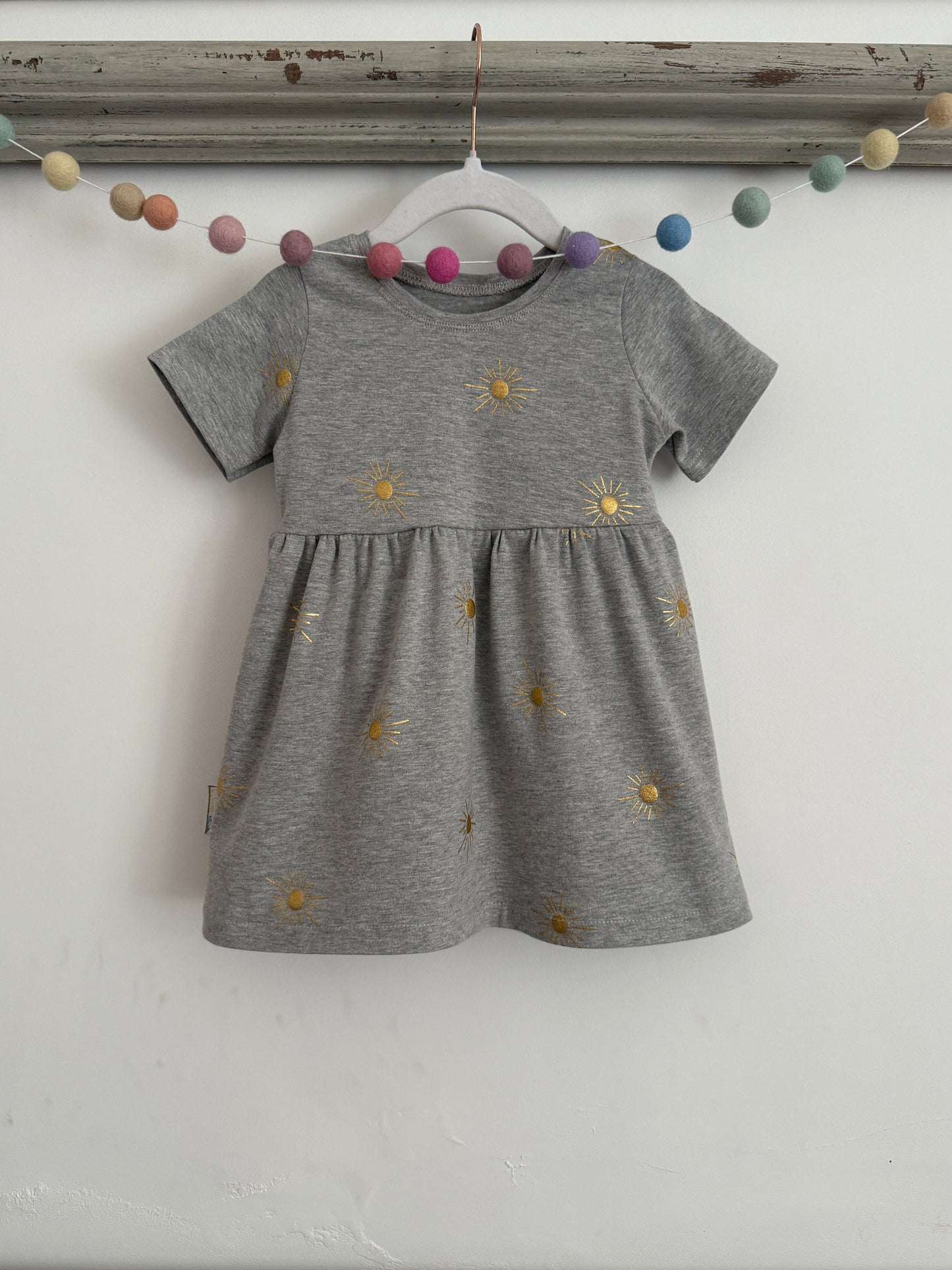 Gold Sunbeams Children's Jersey Dress
