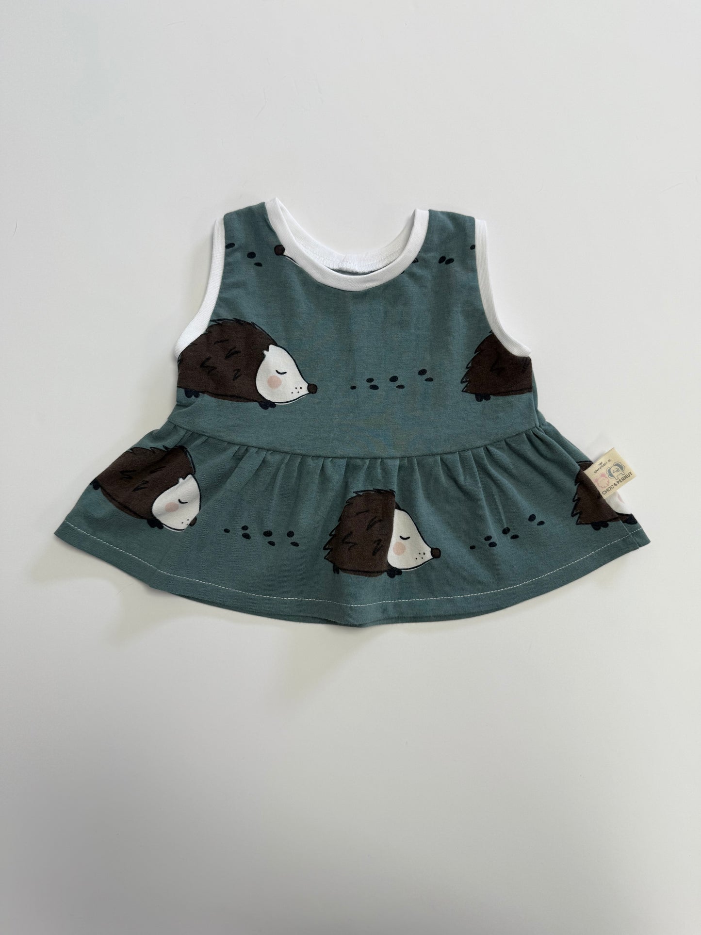 Hedgehog print Children's Peplum Top