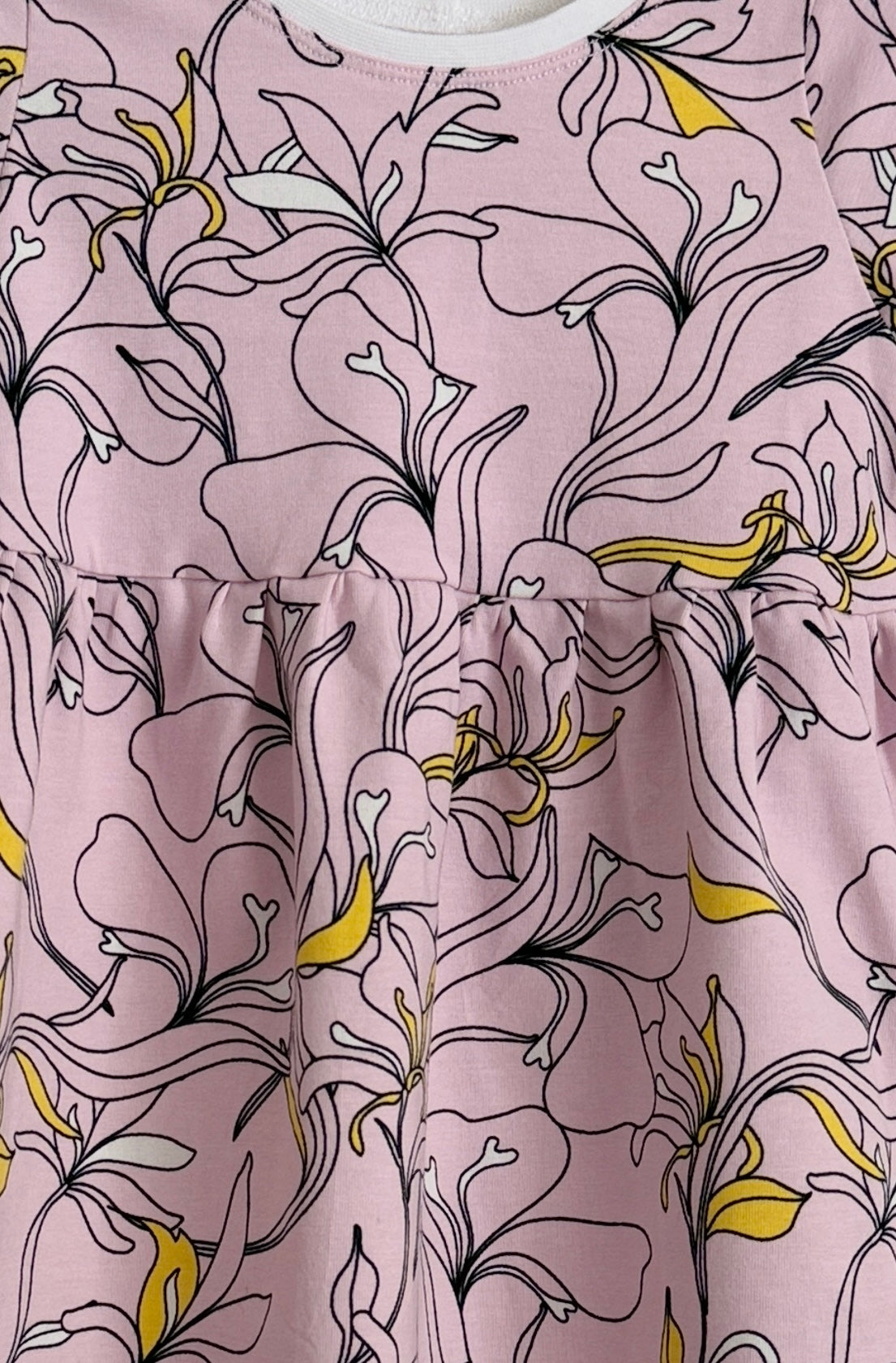 Lilac Lillies Organic Jersey Dress