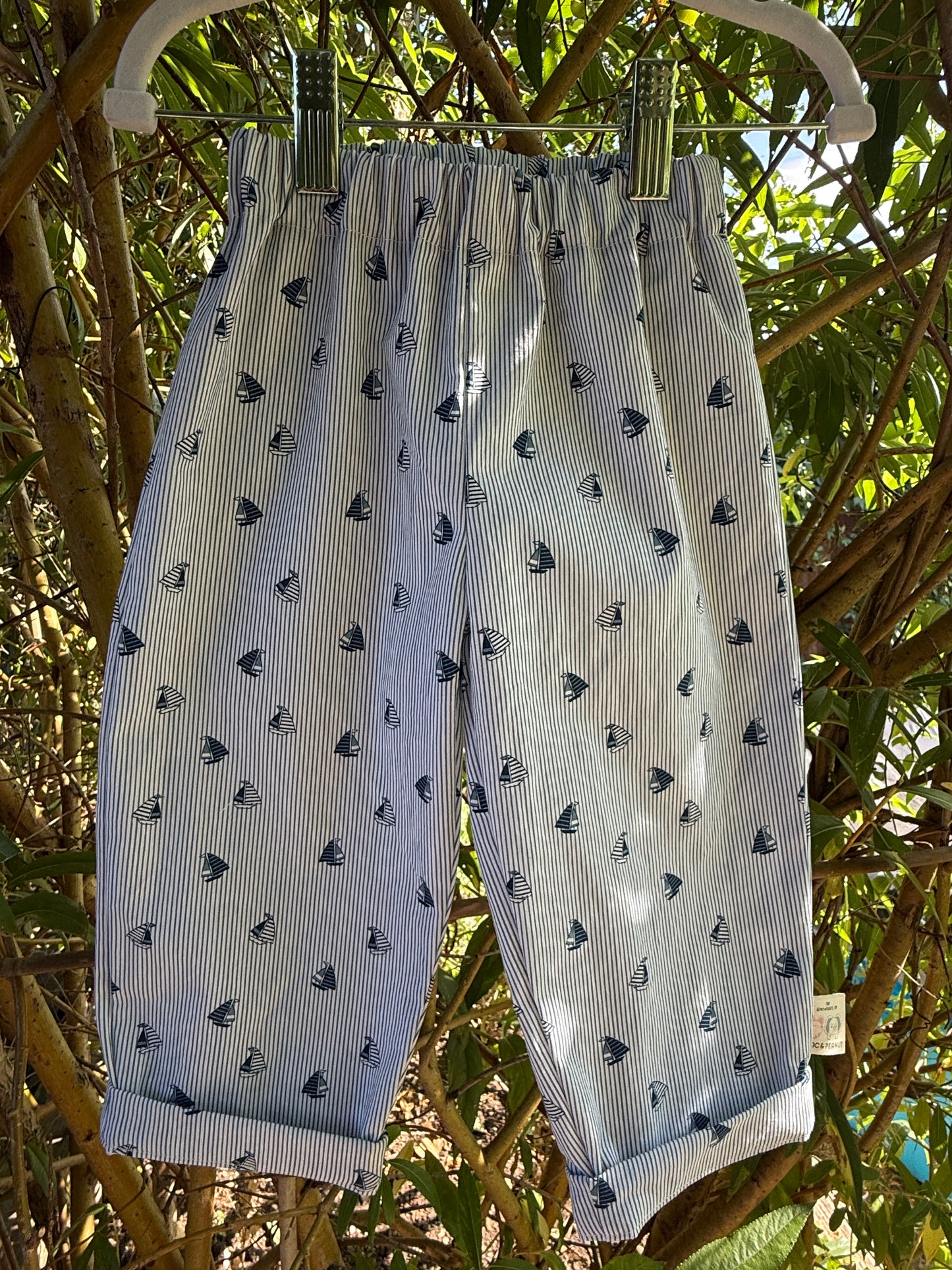 100% Cotton Kids Sail away Trousers