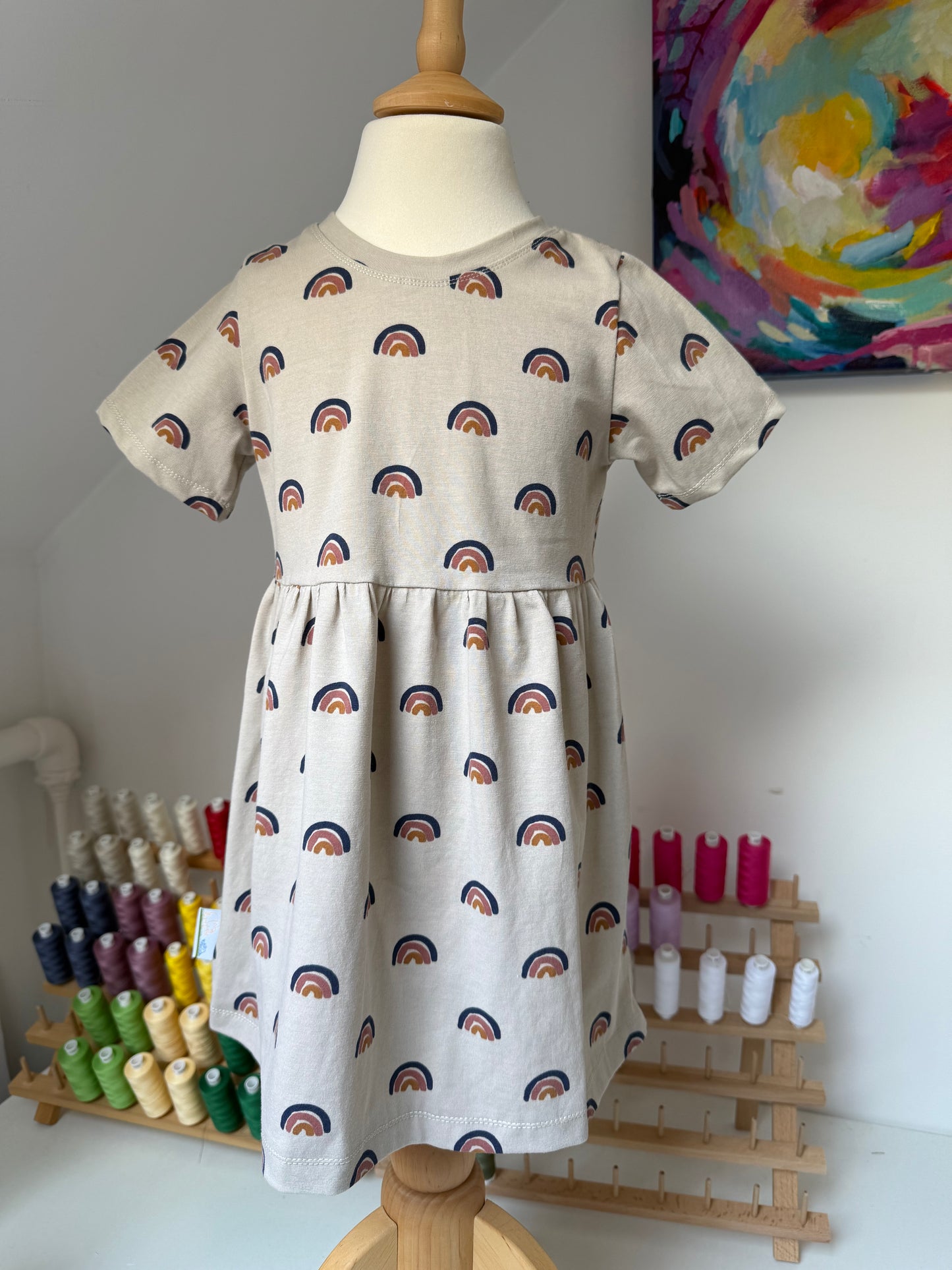 Rainbow Jersey Dress