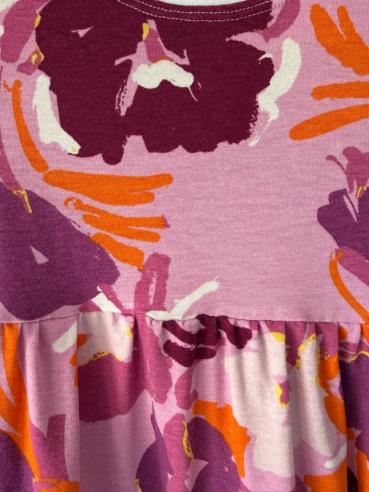 Abstract Colour Splash certified Jersey Kids Dress