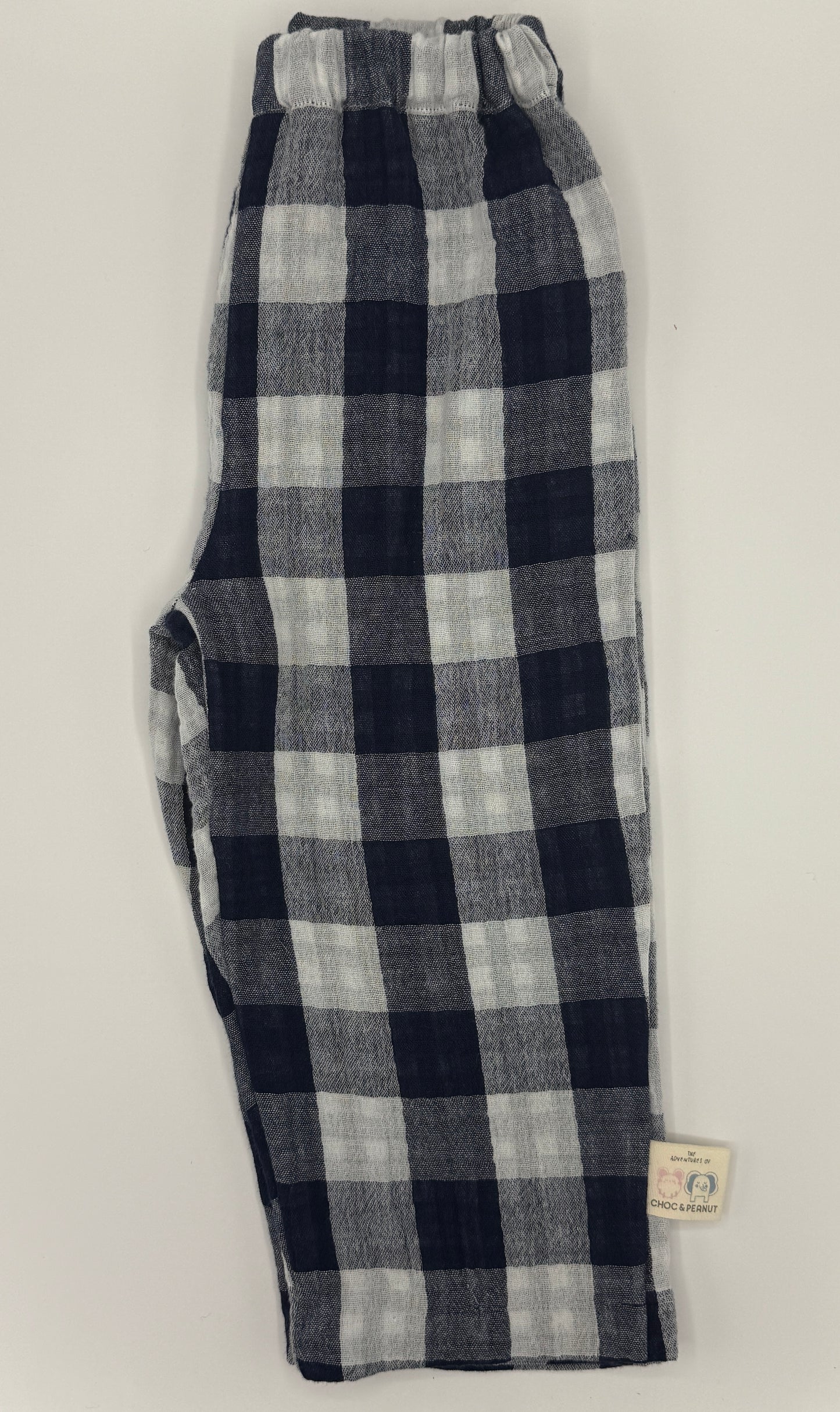 Sustainable Unisex Kids Navy Muslin trousers