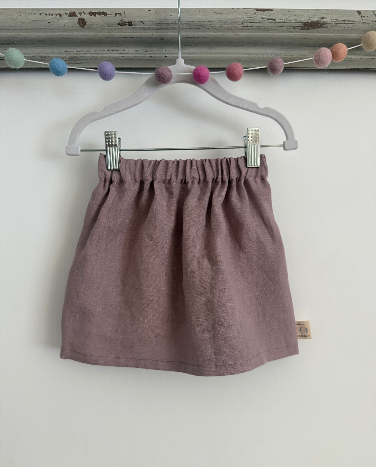 Lavender 100% Baltic Linen Children's Skirt