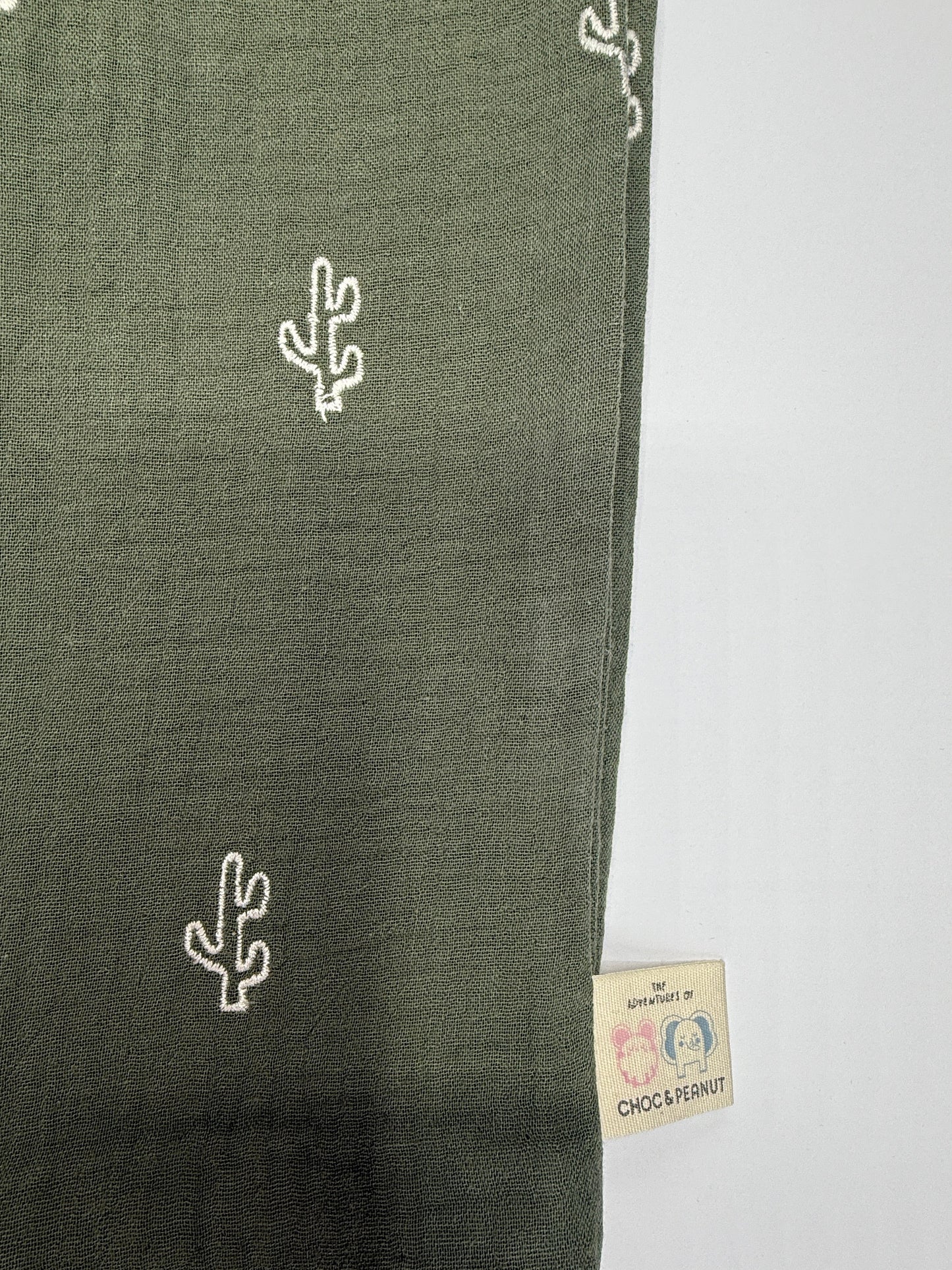 100% Cotton Muslin Kids Cactus Trousers