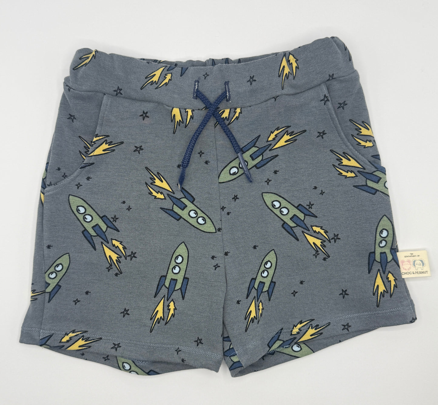 Rockets in Space Organic Unisex Children's Shorts