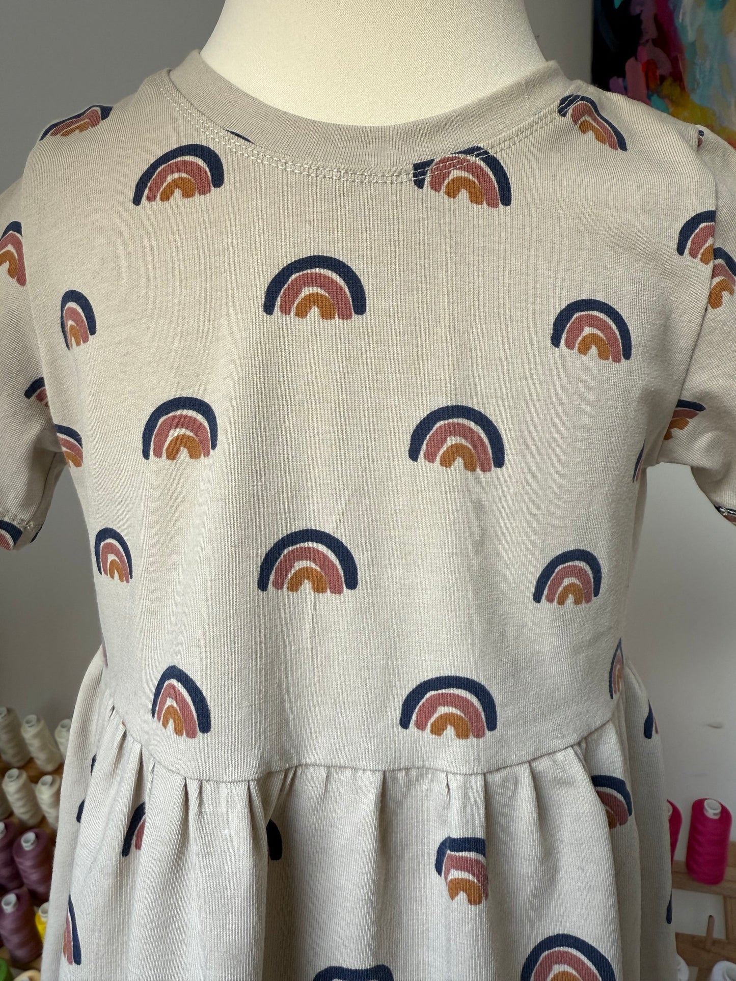 Rainbow Jersey Dress