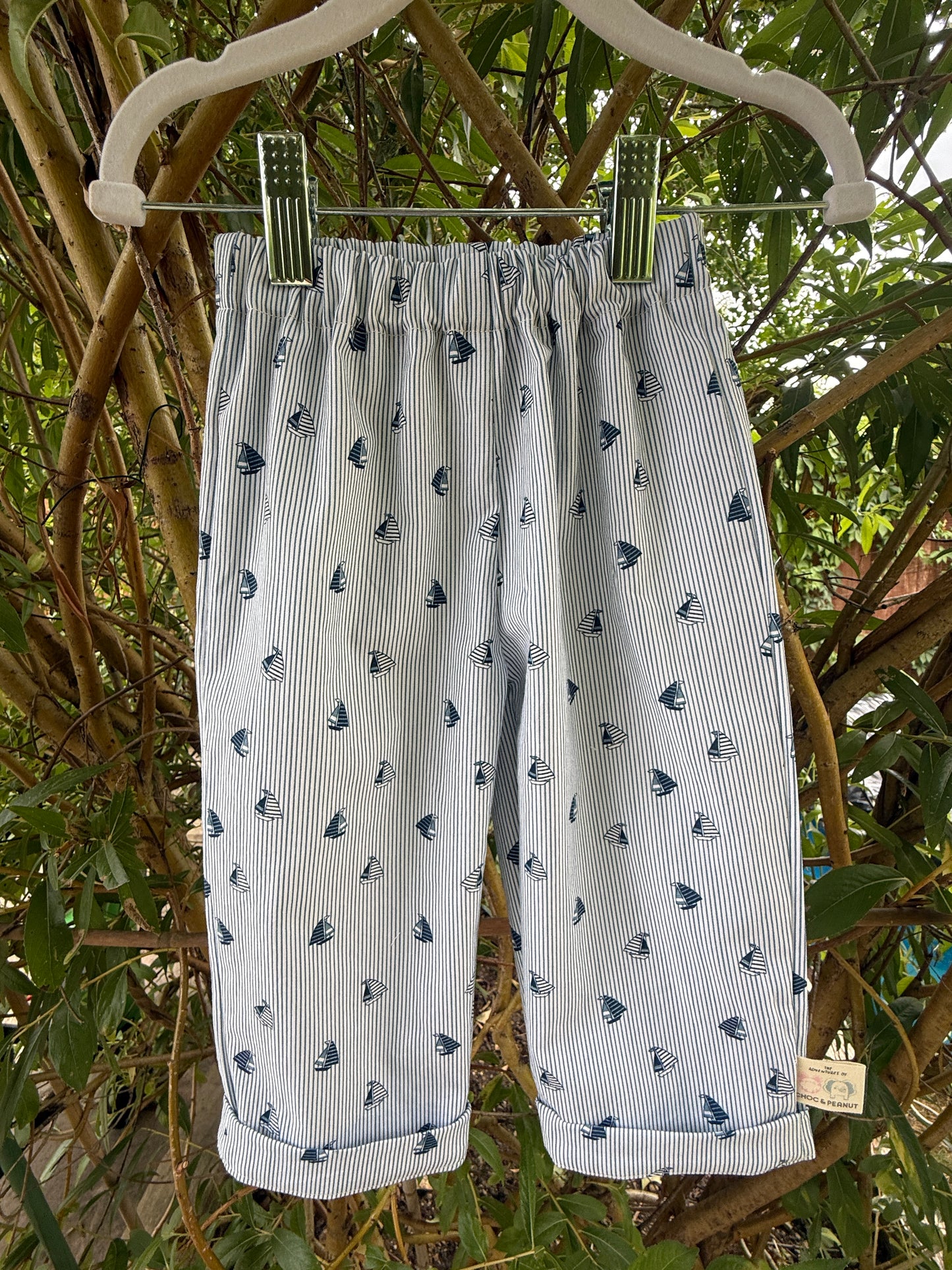 100% Cotton Kids Sail away Trousers