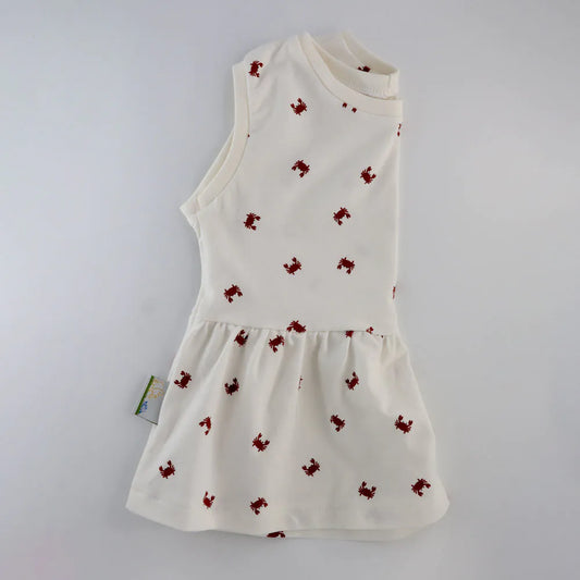 Organic Crab detail Children's Peplum Top